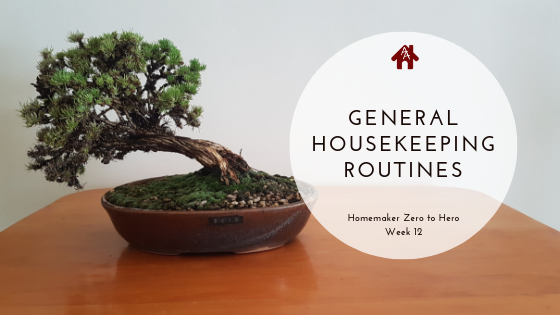 Week 12: General Housekeeping Routines - Homemaking Zero to Hero | AuthenticallyAsh